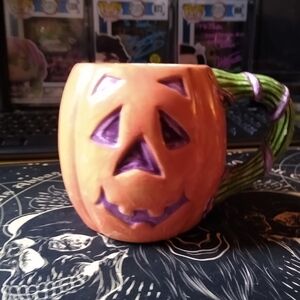 Jack-o'-lantern coffee cup
